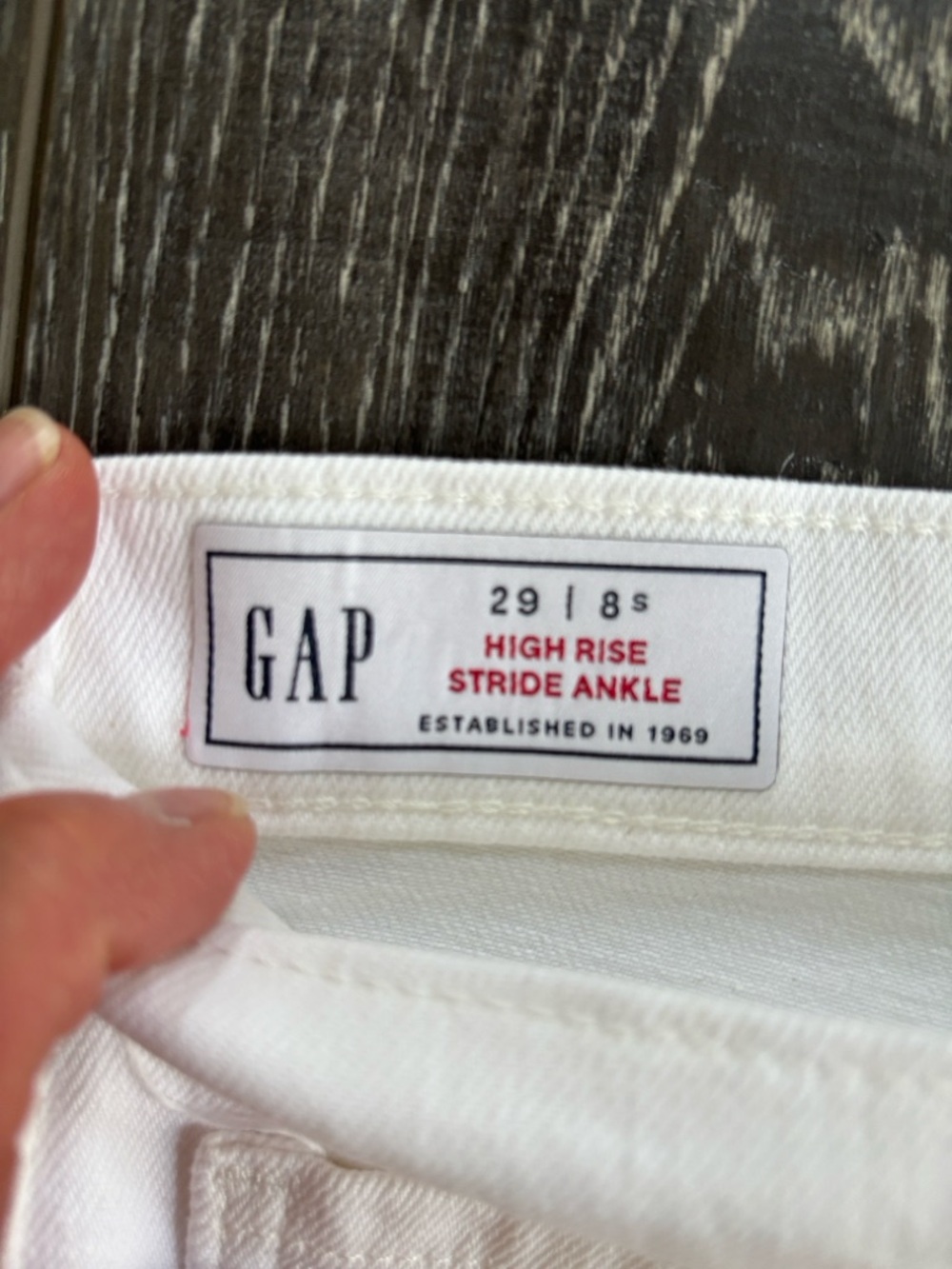 Like new GAP White High-Rise Wide Leg STRIDE Ankle Wide-Leg Jeans 29/8s - Picture 3 of 8